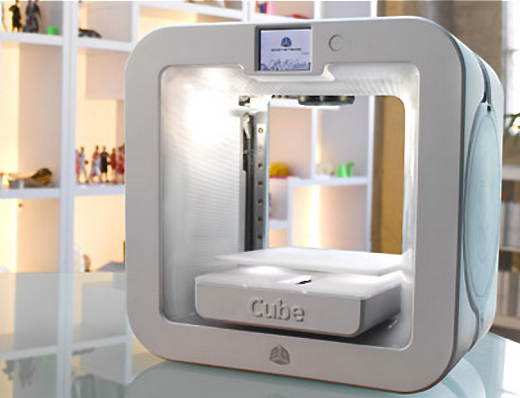 3D Systems and MakerBot Announce New 3D Printers at CES - CES2014 3DS Cube 3